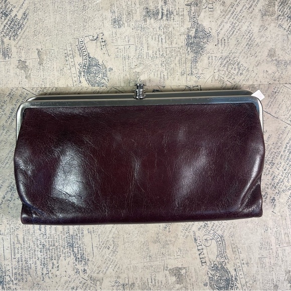 HOBO Lauren Brown Leather clutch wallet - Picture 1 of 13